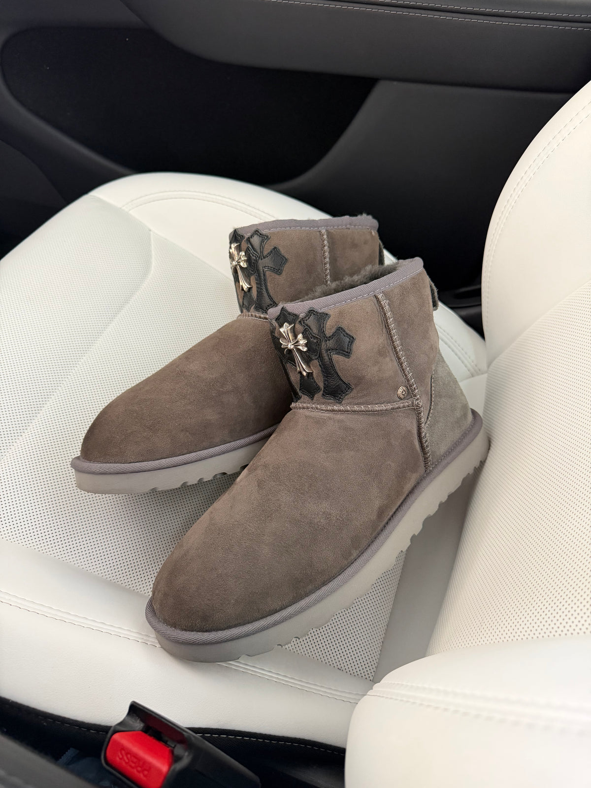 1 of 2 chrome hearts uggs size 9 (fits 9.5)
