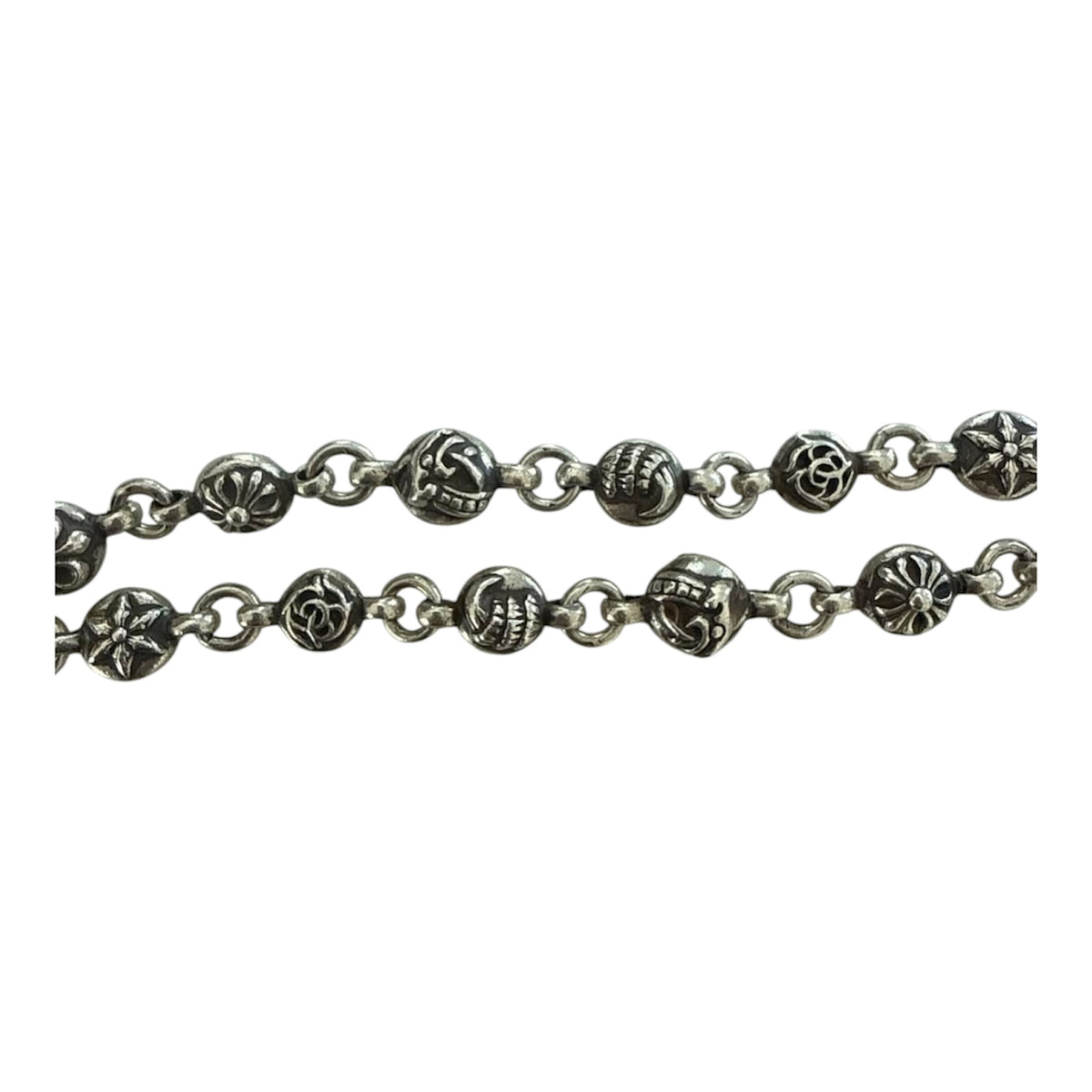 Chrome hearts multi motif ball wallet chain 25 in