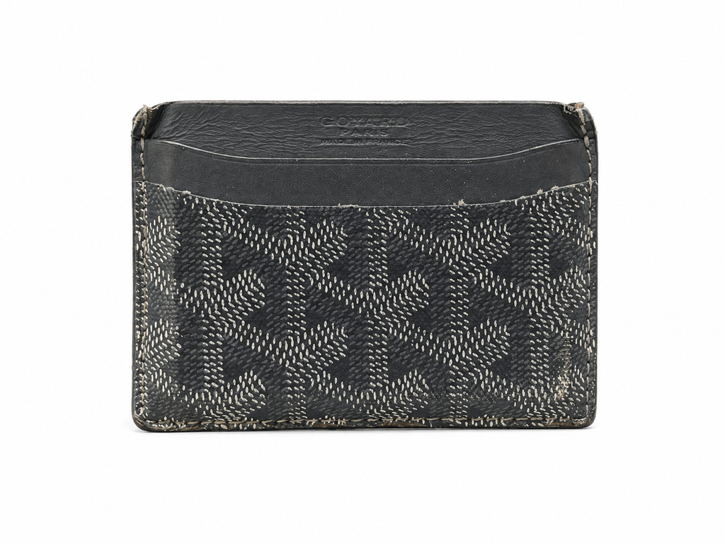 Goyard card holder grey