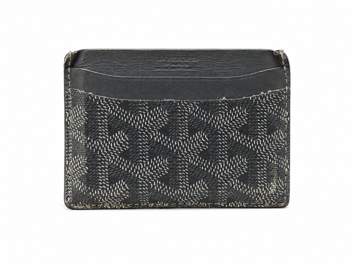 Goyard card holder grey