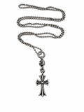 Chrome hearts cross ball pendant with ball chain